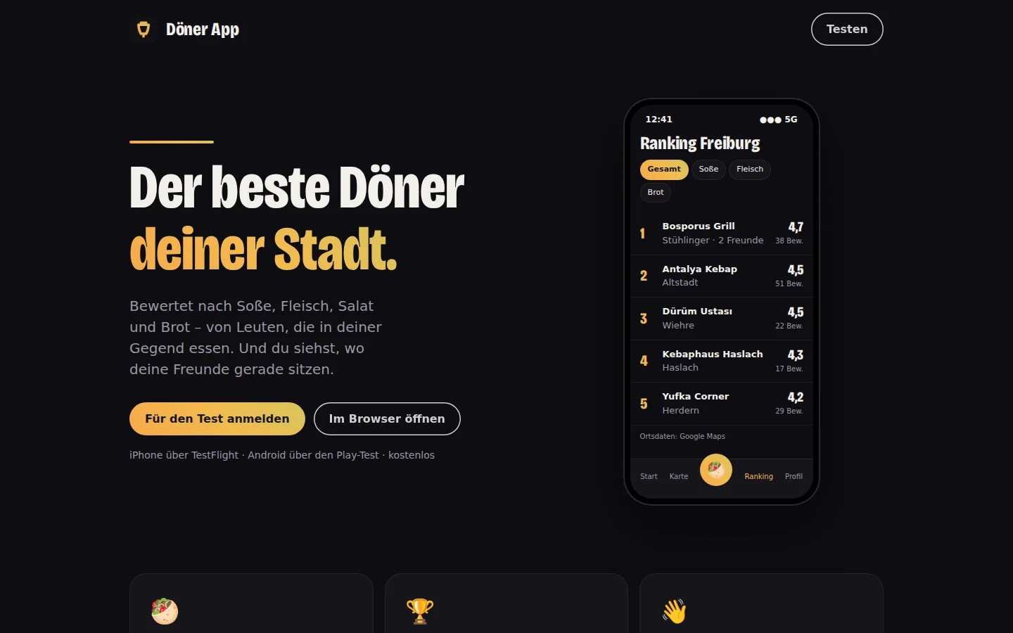 Döner App, Desktop