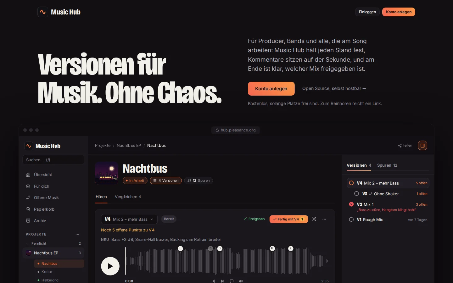 Music Hub, Desktop